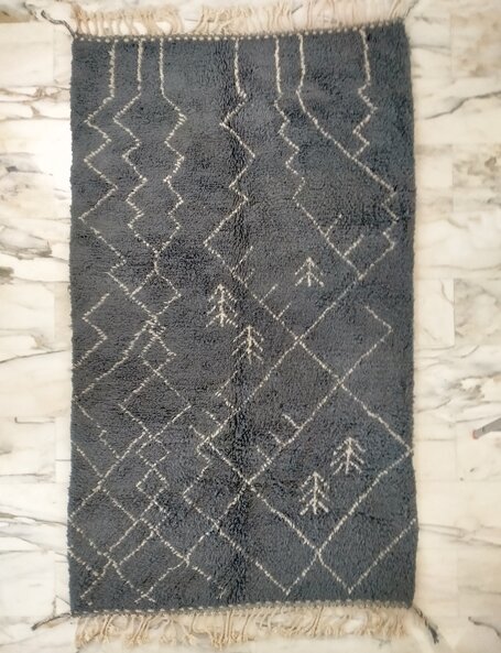 gray moroccan berber rug