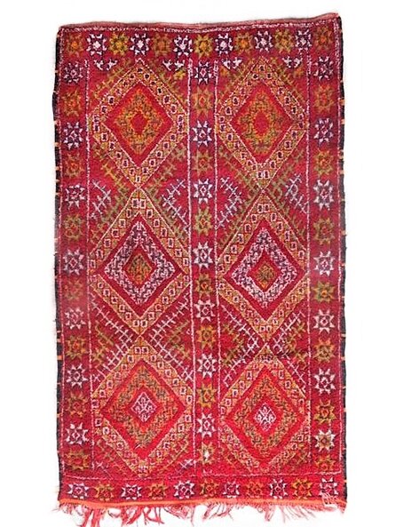 Tappeto rosso salotto - Moroccan rug red