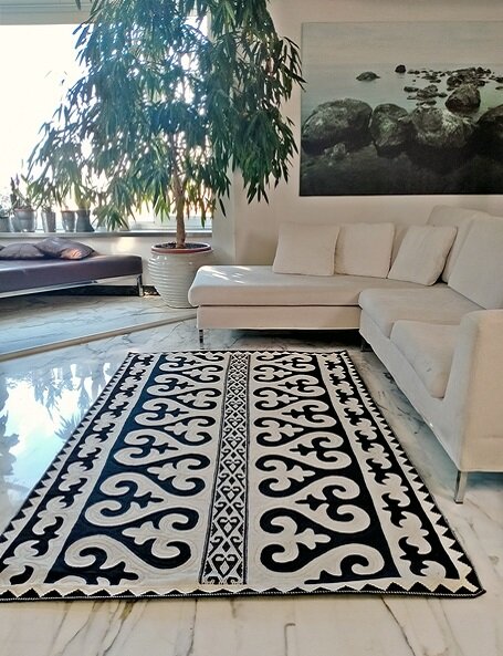 Tappeto bianco e nero - Black and white rug